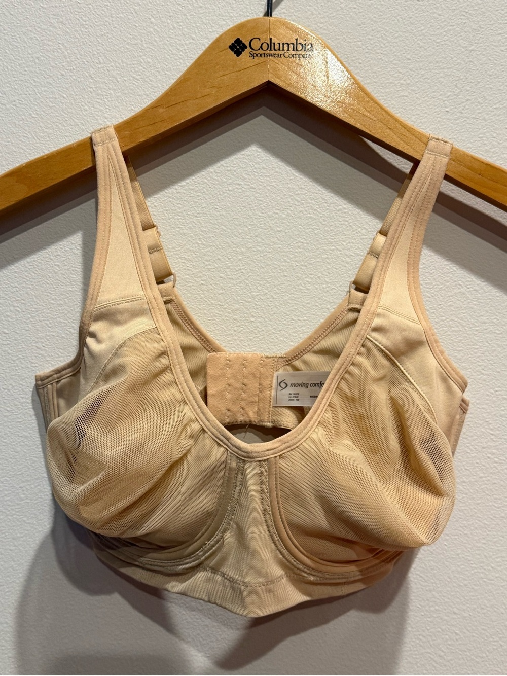 Moving Comfort Beige/Nude High-Support Sports Bra